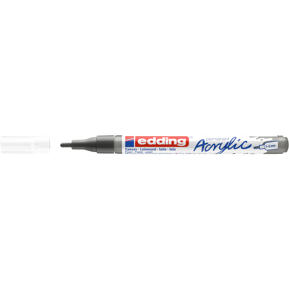 Akril marker 1-2mm, Edding 5300 antracit