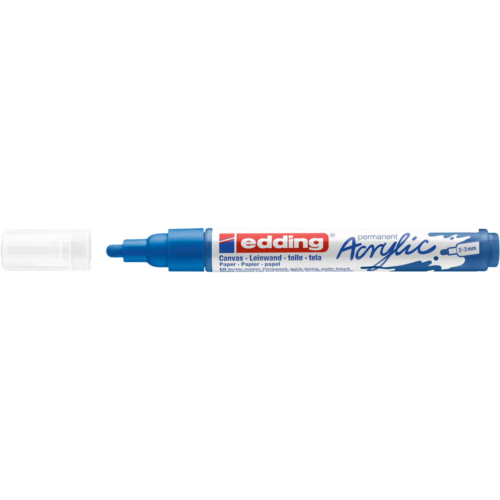 Akril marker 2-3mm, Edding 5100 kék