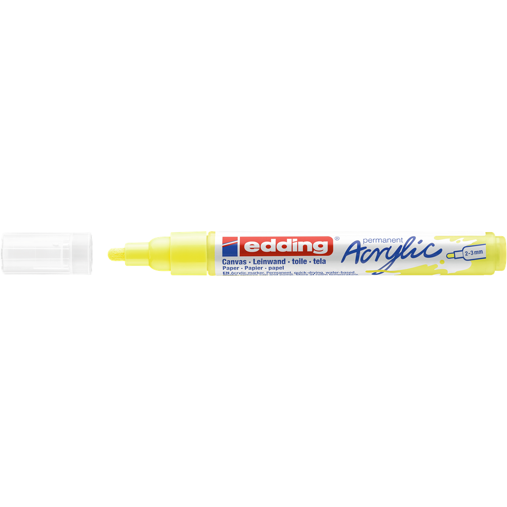 Akril marker 2-3mm, Edding 5100 neon citromsárga