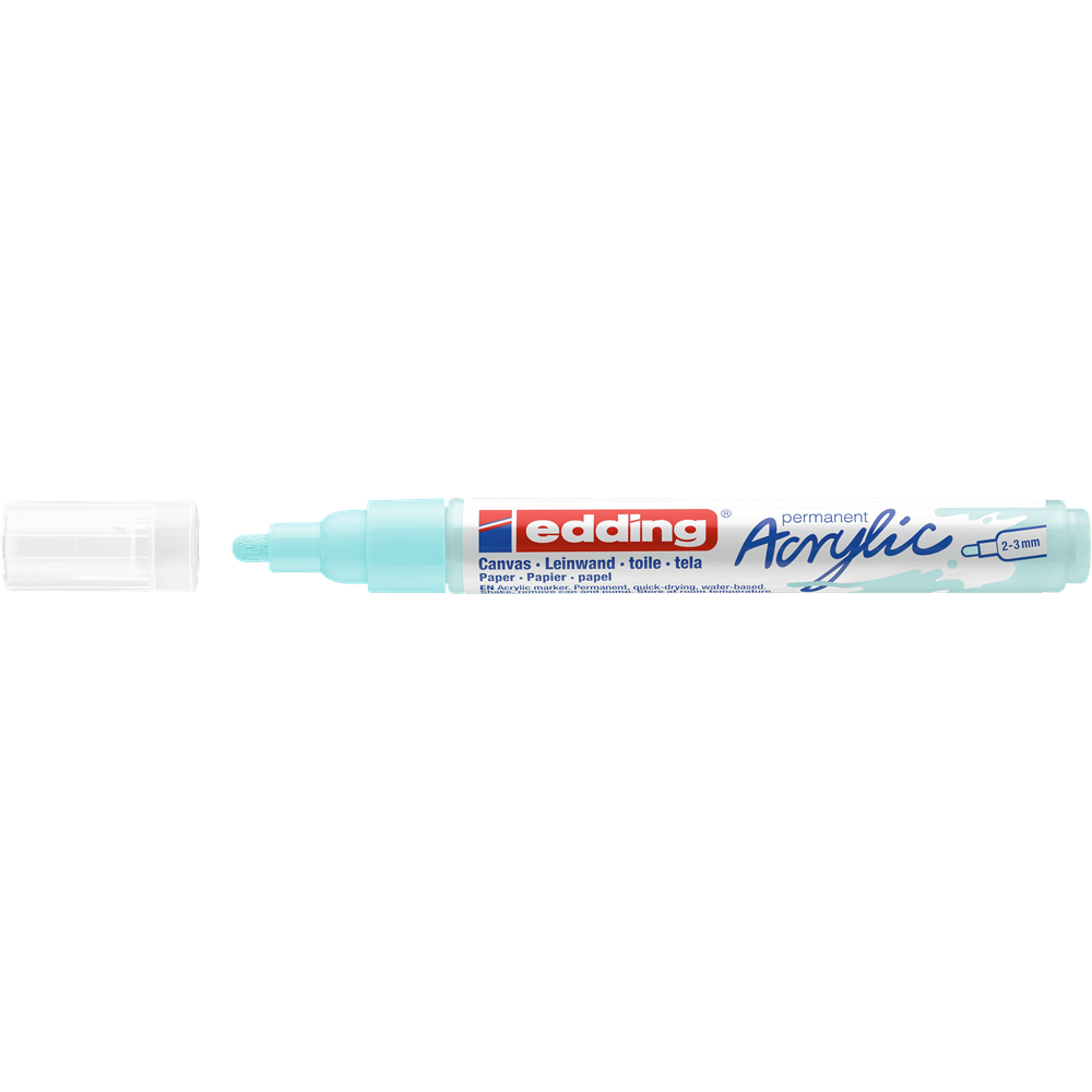 Akril marker 2-3mm, Edding 5100 pasztellkék