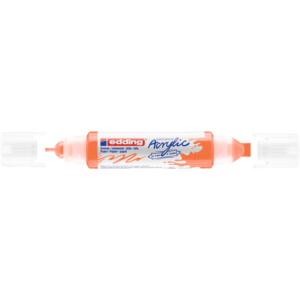 Akril marker 2-3mm, és 5-10mm, 3D Kétvégű Edding 5400 neon narancssárga