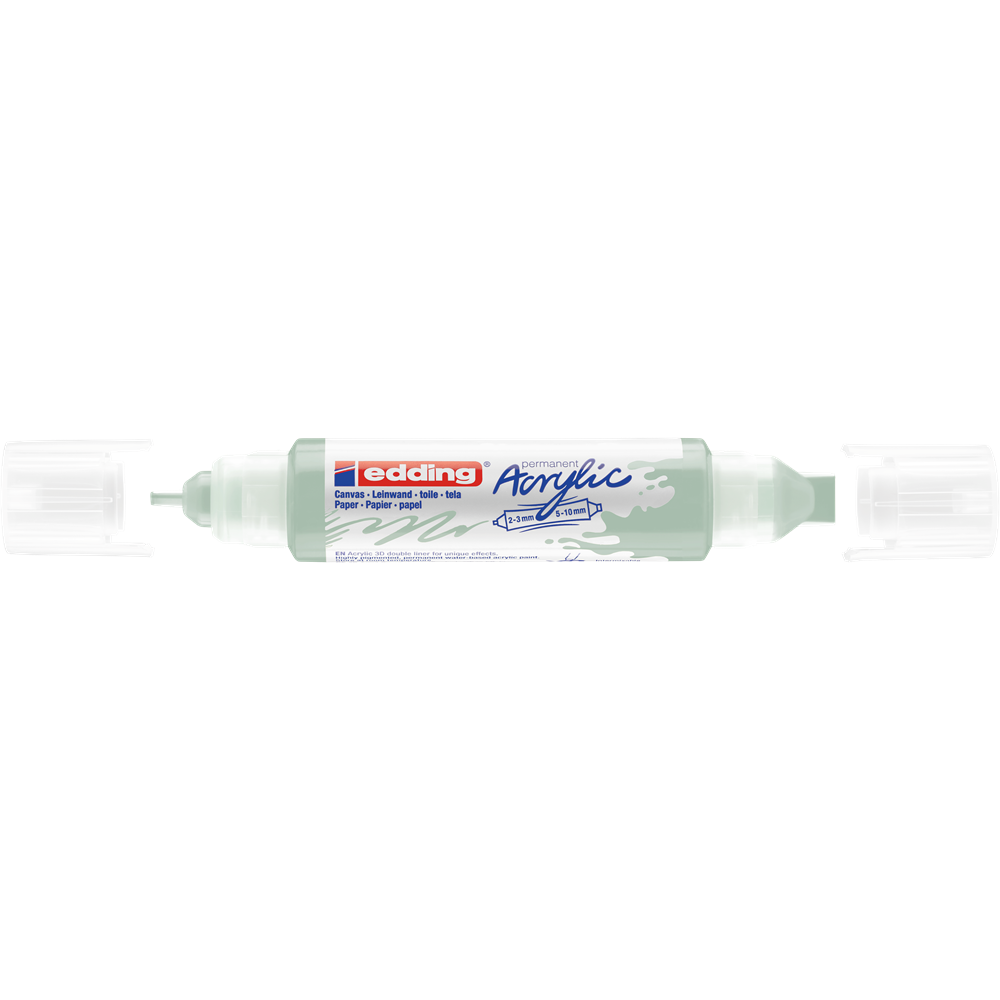 Akril marker 2-3mm, és 5-10mm, 3D kétvégű Edding 5400 menta