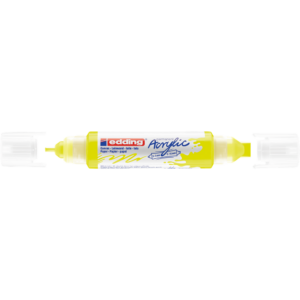 Akril marker 2-3mm, és 5-10mm, 3D kétvégű Edding 5400 neon sárga