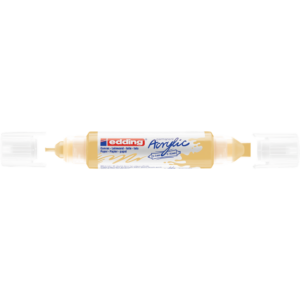 Akril marker 2-3mm, és 5-10mm, 3D kétvégű Edding 5400 pasztell citromsárga