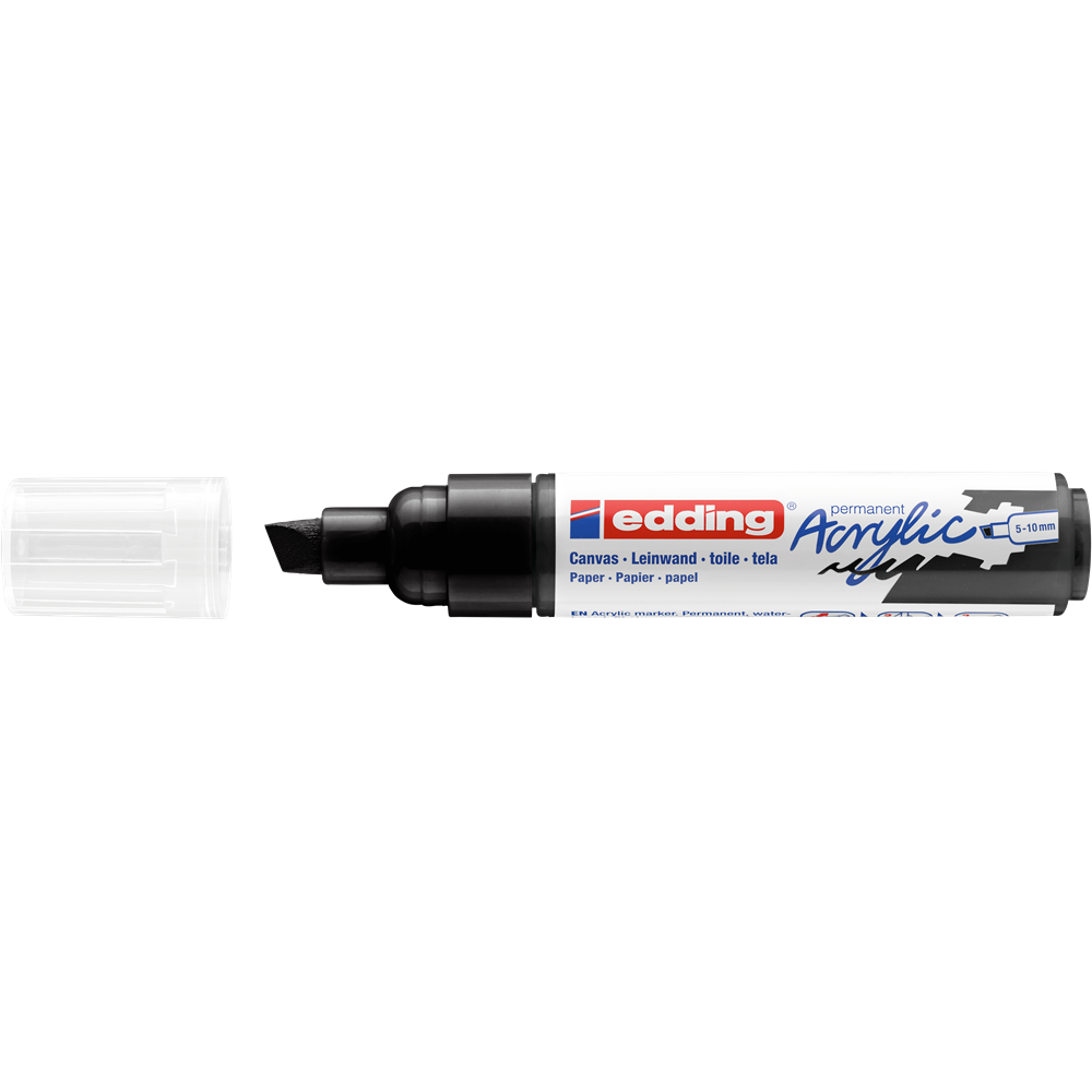 Akril marker 5-10mm, Edding 5000 fekete