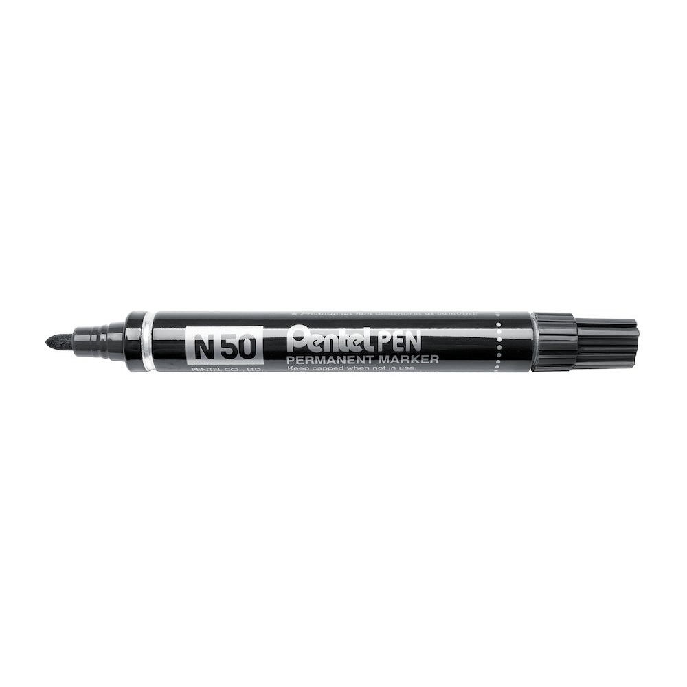 Alkoholos marker fém testű 4,3mm kerek hegyű N50-AE Pentel Extreme fekete - Image 3