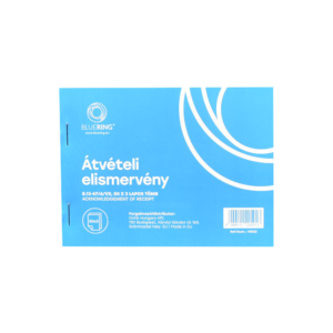 Átvételi elismervény A6, 50x3lapos B.13-67/A/VX Bluering®