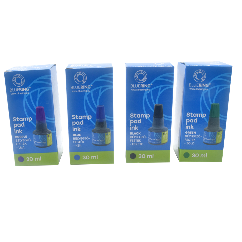 Bélyegzőfesték 30ml, Bluering® Flower kék - Image 4