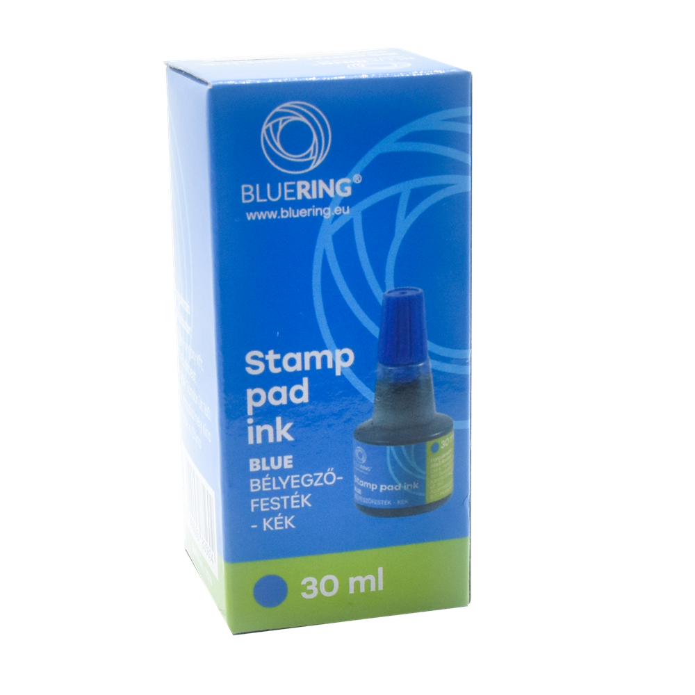 Bélyegzőfesték 30ml, Bluering® Flower kék - Image 3
