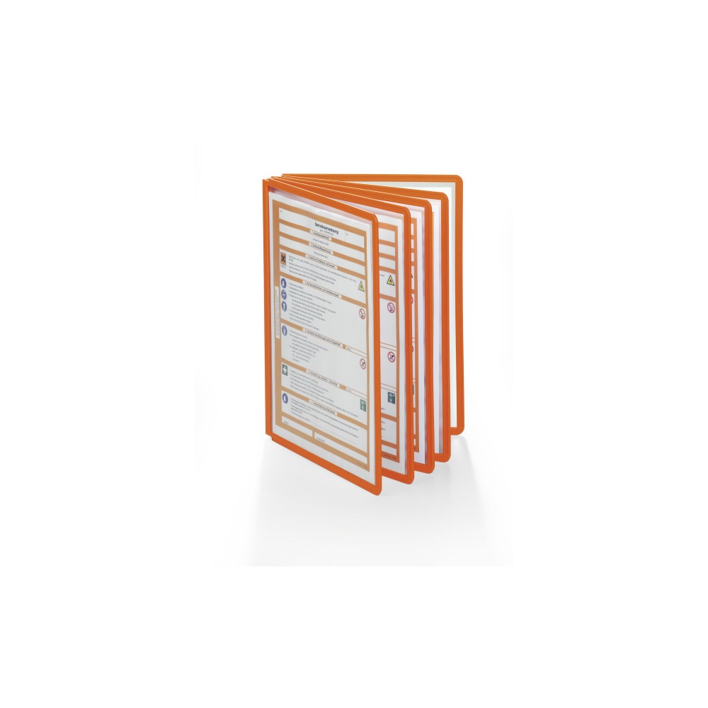 Bemutatótábla panel, A4, 5 db/csomag, Durable Sherpa narancs - Image 5