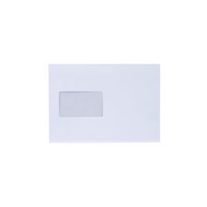 Boríték LC/5 szilikonos bélésnyomott bal ablak 45x90mm 162x229mm B20A60 Bluering® fehér