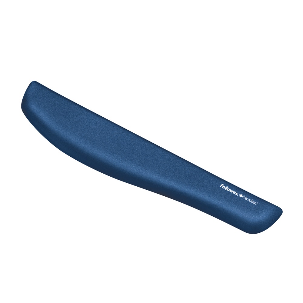 Csuklótámasz billentyűzethez, habtöltésű, Fellowes® PlushTouch, kék - Image 3