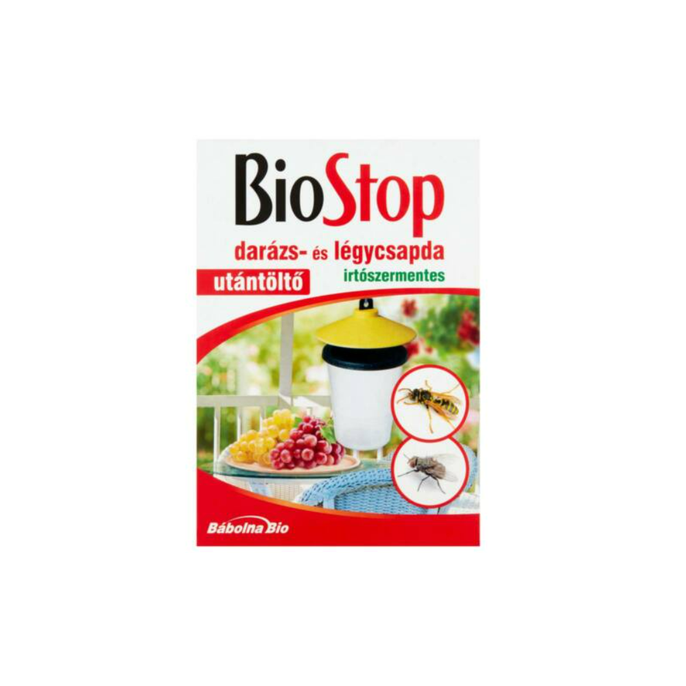 Darázs és légycsapda (1db csapda+3 db utántöltő) Biostop