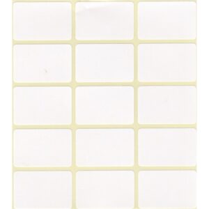 Etikett címke, 20x30mm, 4 lap, 15 címke/lap