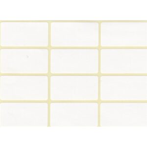 Etikett címke, 20x38mm, 5 lap, 12 címke/lap