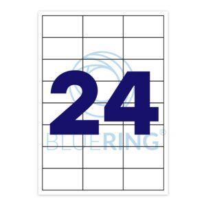 Etikett címke, 70x35mm, 100 lap, 24 címke/lap Bluering®