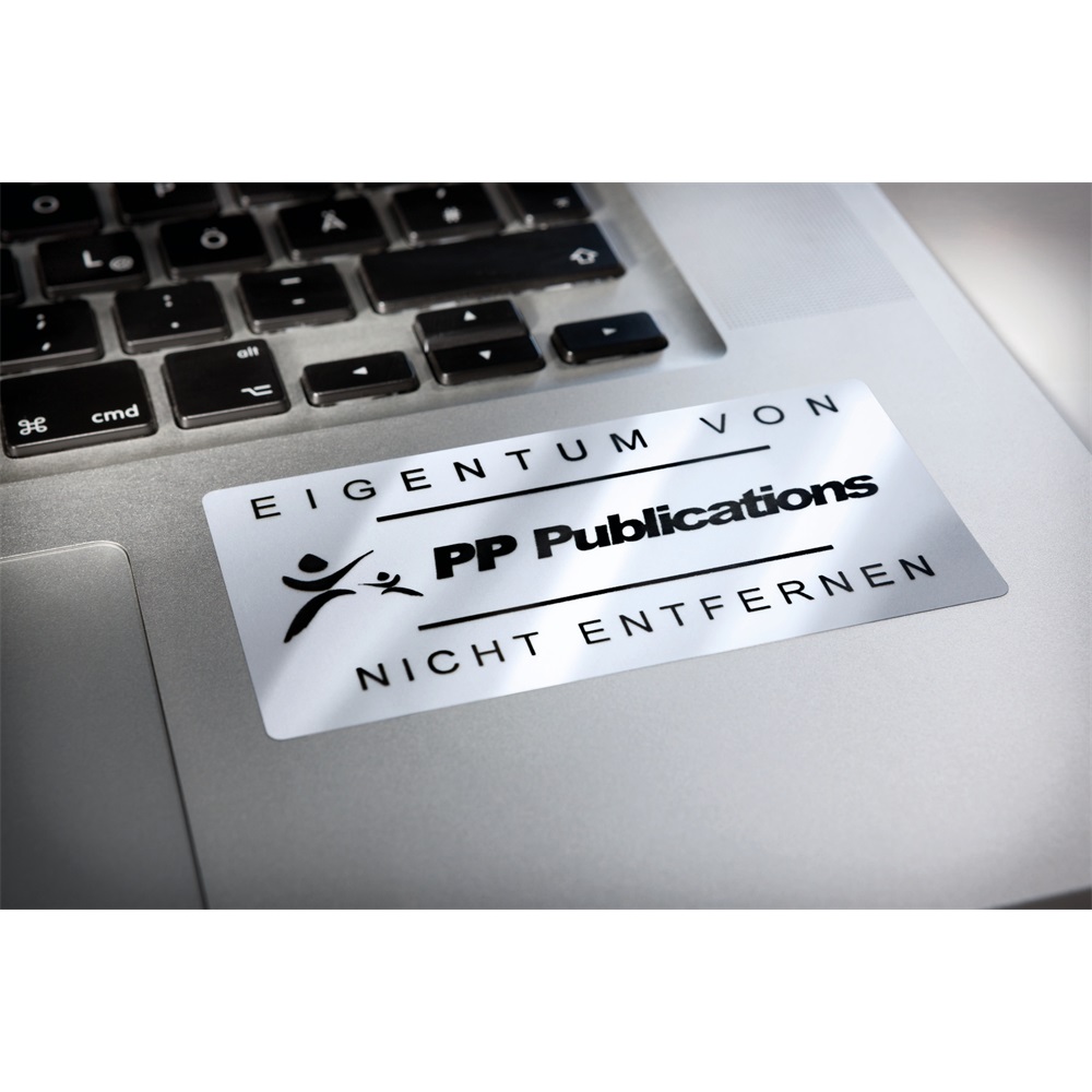 Etikett címke, 45,7 x21,2mm, ipari poliészter, 48 címke/ív, 20 ív/doboz, Avery ezüst - Image 6