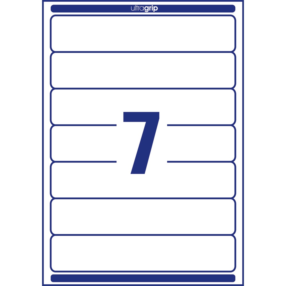 Etikett címke, 192 x38mm, iratrendezőre 7 címke/ív, 100 ív/doboz, Avery fehér - Image 5