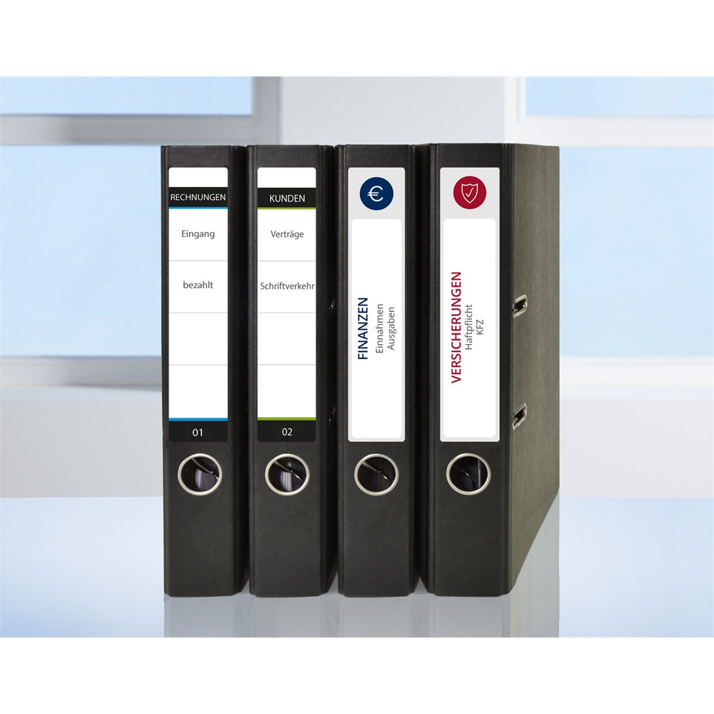 Etikett címke, 192 x38mm, iratrendezőre 7 címke/ív, 100 ív/doboz, Avery fehér - Image 6