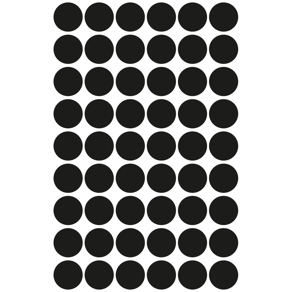 Etikett címke, o12mm, jelölésre, 54 címke/ív, 5 ív/doboz, Avery fekete - Image 4