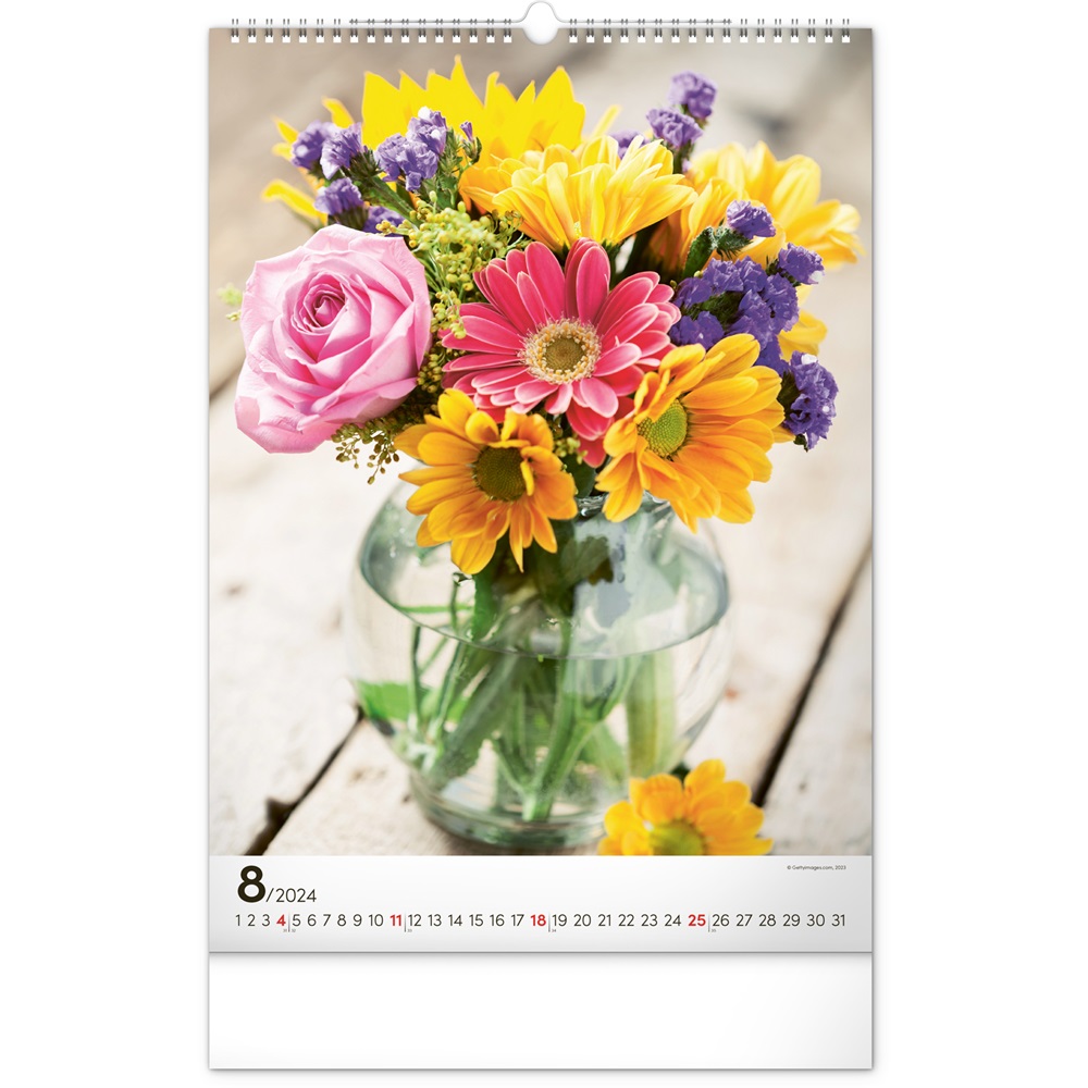 Falinaptár képes 330×460mm Bouquets Realsystem 2024. - Image 4