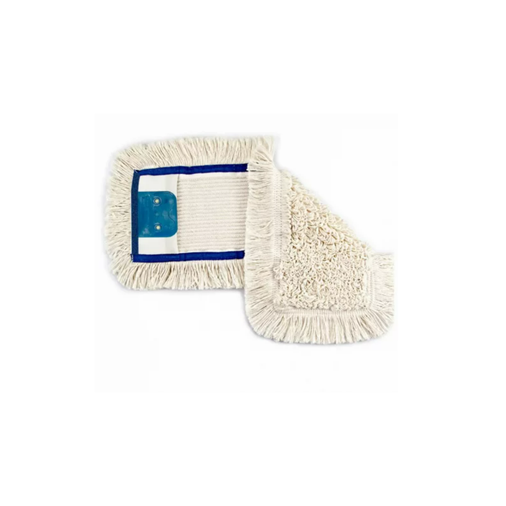 Mophuzat pamut 40 cm műanyag füles 2 lyukú és zsebes fehér NZE046WP