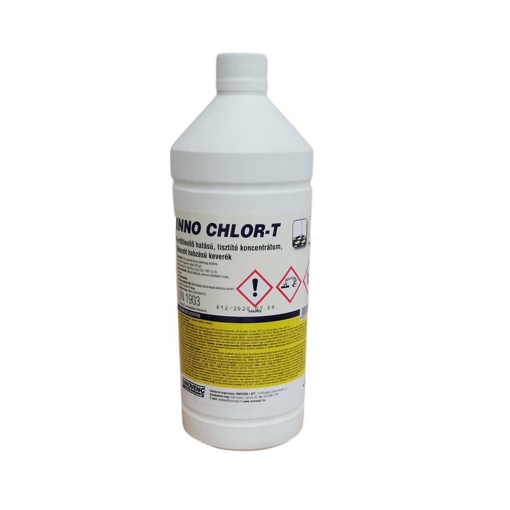 Fertőtlenítő hatású tisztítószer 1 liter klóros Inno Chlor T