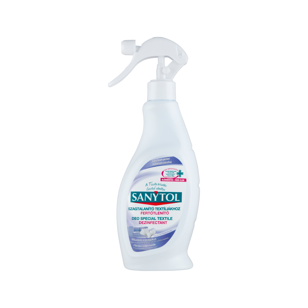 Fertőtlenítő hatású tisztítószer textilre szórófejes 500 ml Sanytol