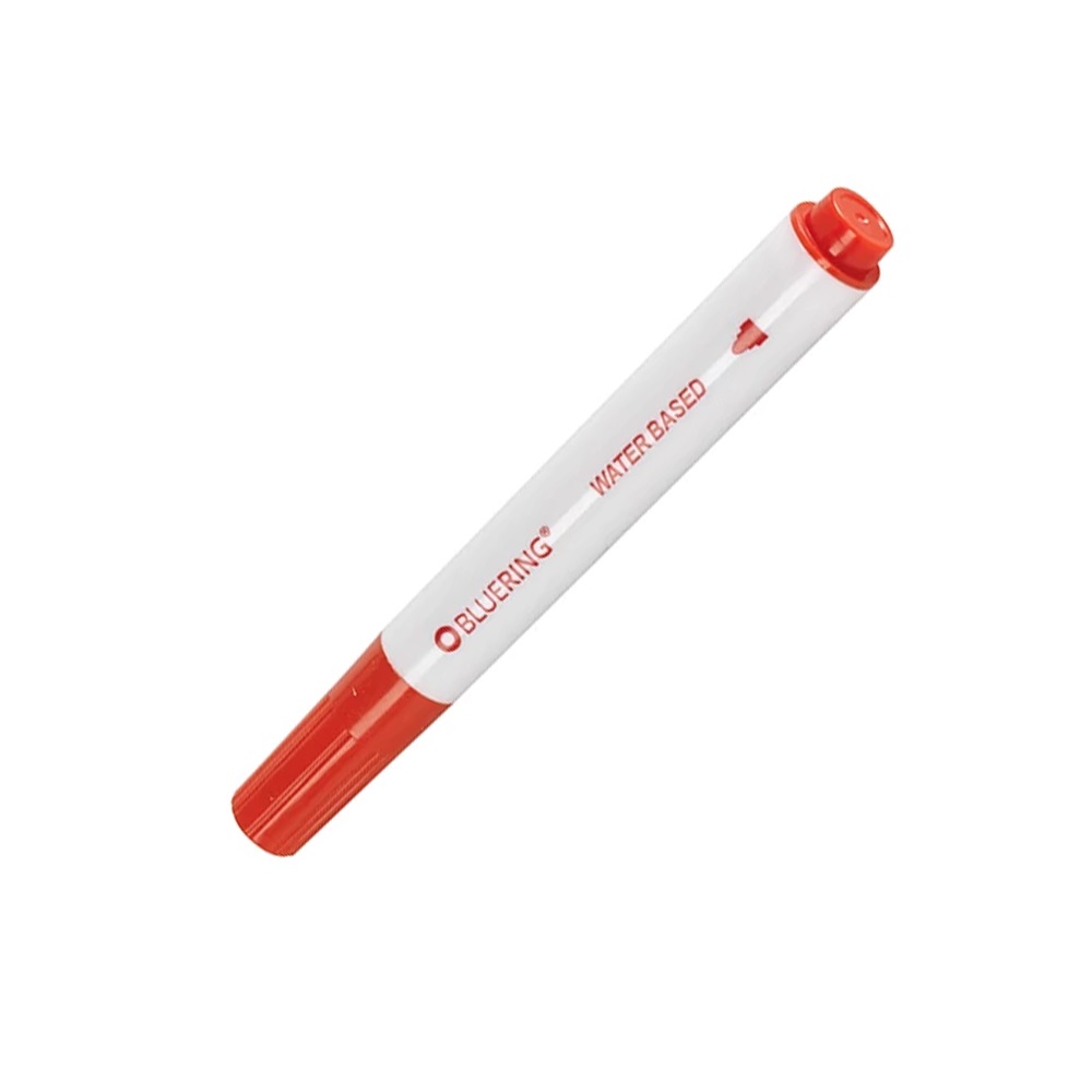 Flipchart marker rostirón vizes kerek végű 3mm, Bluering® piros - Image 3