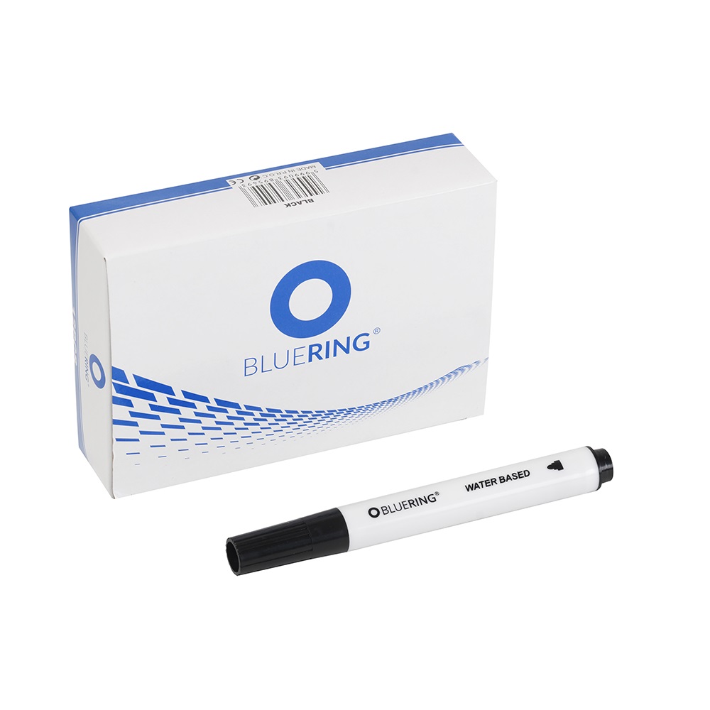 Flipchart marker rostirón vizes kerek végű 3mm, Bluering® fekete - Image 3