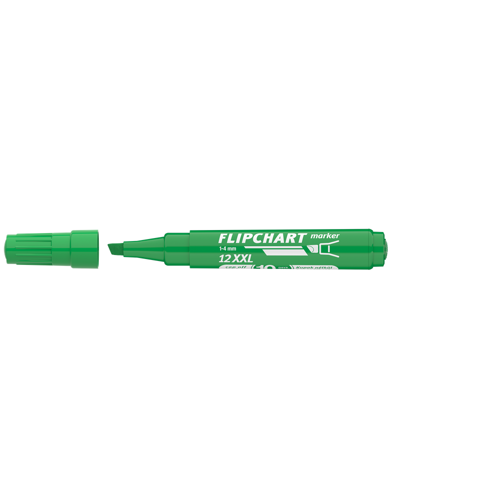 Flipchart marker vízbázisú 1-4mm, vágott Artip 12XXL zöld