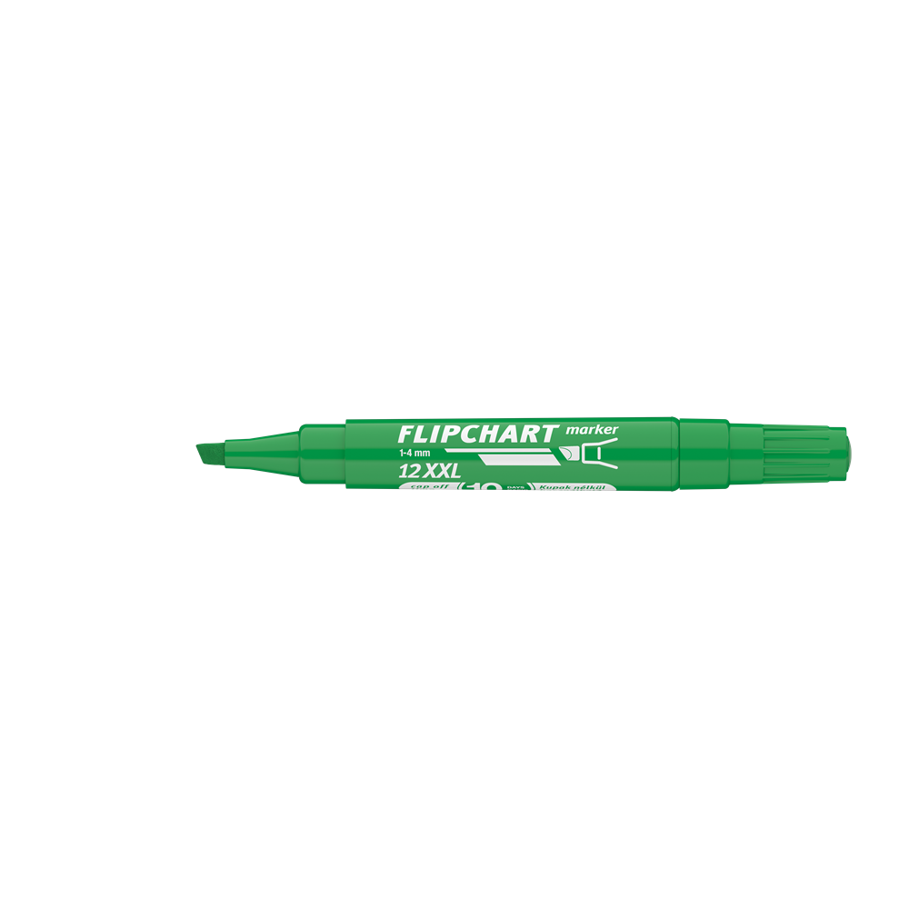 Flipchart marker vízbázisú 1-4mm, vágott Artip 12XXL zöld - Image 3