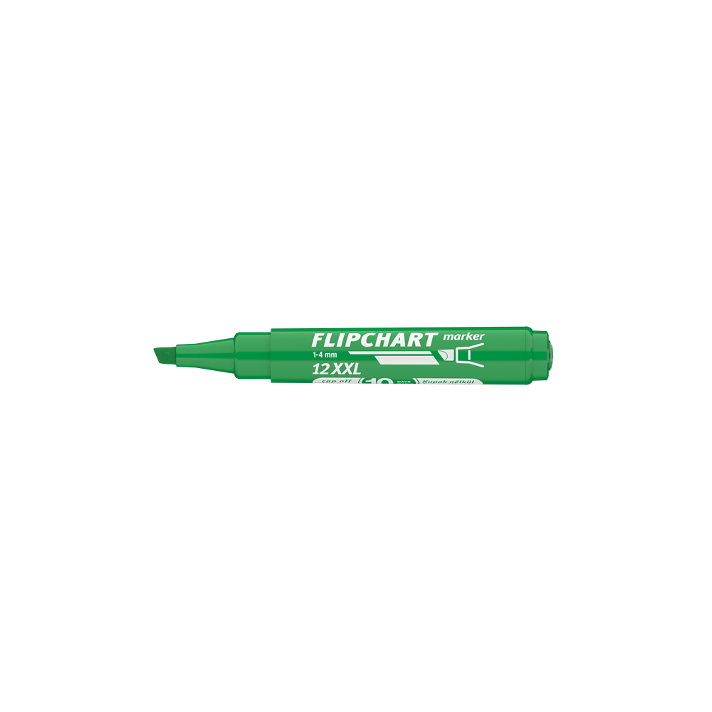 Flipchart marker vízbázisú 1-4mm, vágott Artip 12XXL zöld - Image 4