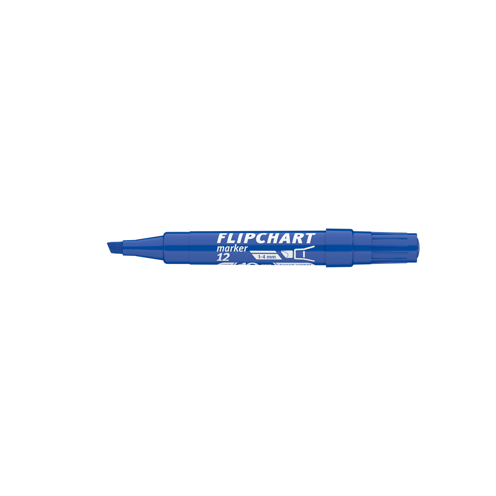 Flipchart marker vízbázisú 1-4mm, vágott Artip 12 kék - Image 3