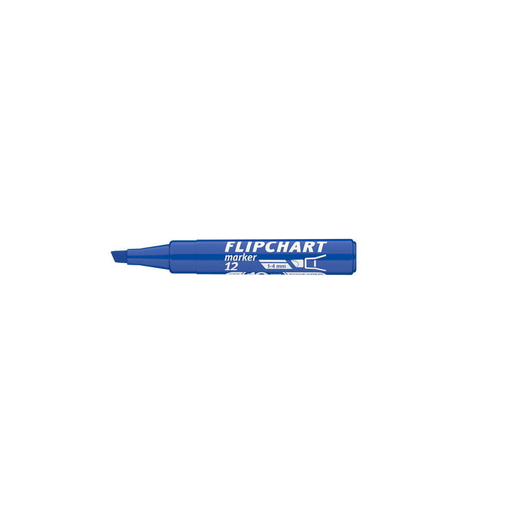 Flipchart marker vízbázisú 1-4mm, vágott Artip 12 kék - Image 4