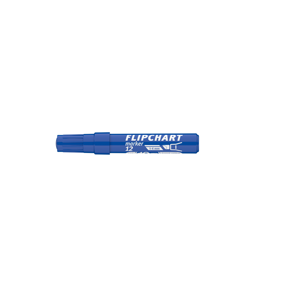 Flipchart marker vízbázisú 1-4mm, vágott Artip 12 kék - Image 5