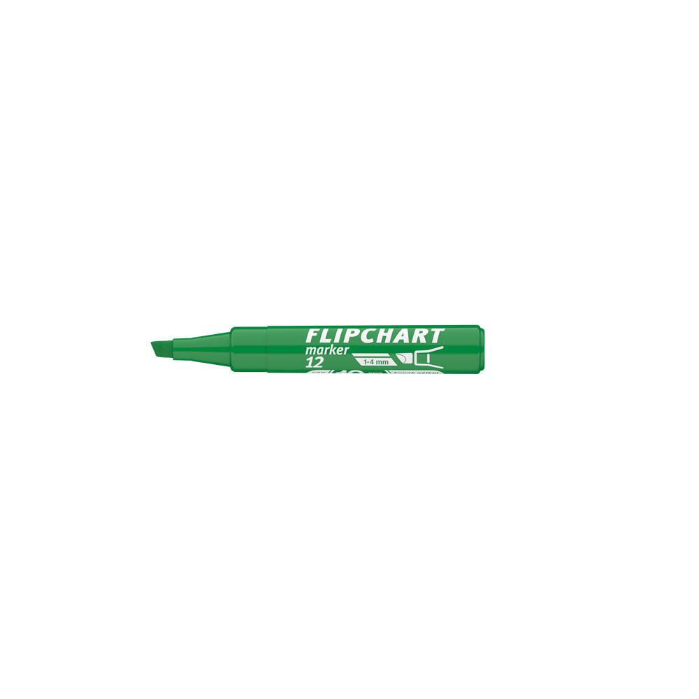 Flipchart marker vízbázisú 1-4mm, vágott Artip 12 zöld - Image 4