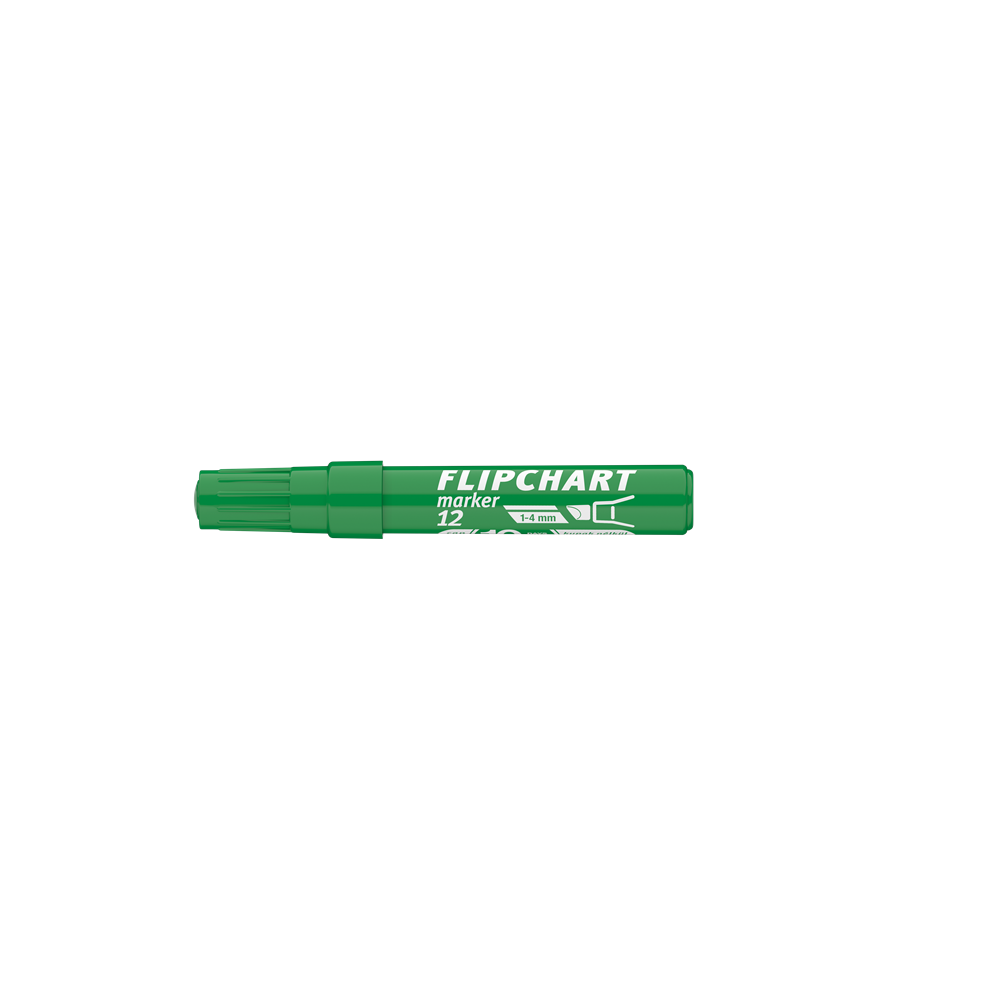 Flipchart marker vízbázisú 1-4mm, vágott Artip 12 zöld - Image 5