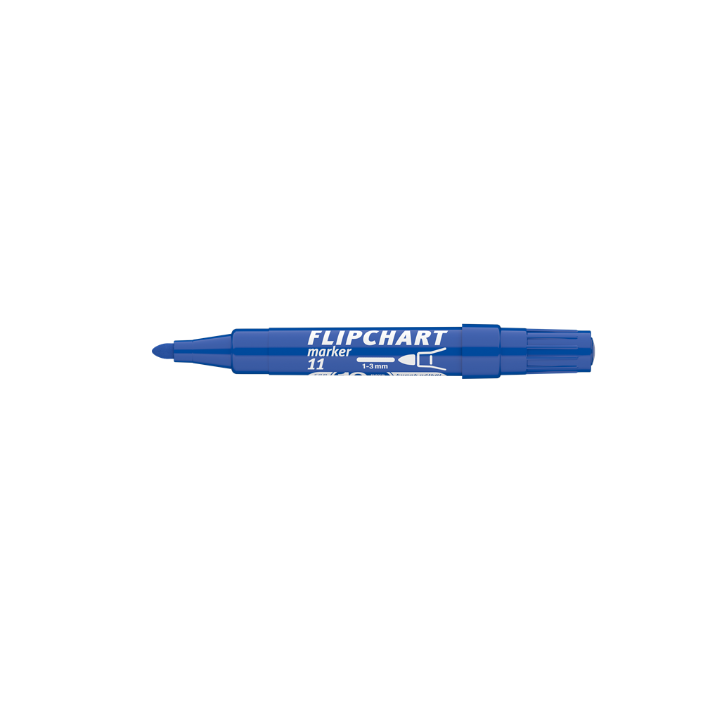 Flipchart marker vízbázisú 3mm, kerek Artip 11 kék - Image 3