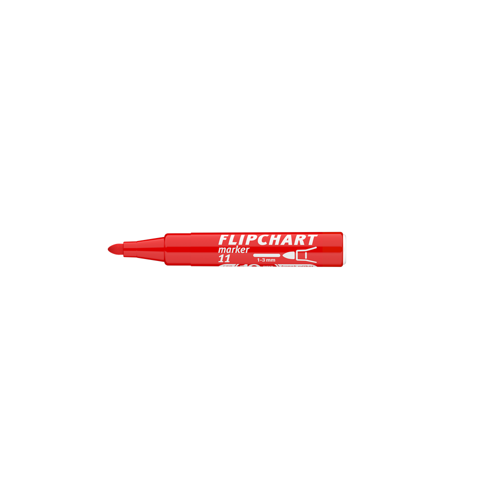 Flipchart marker vízbázisú 3mm, kerek Artip 11 piros - Image 7