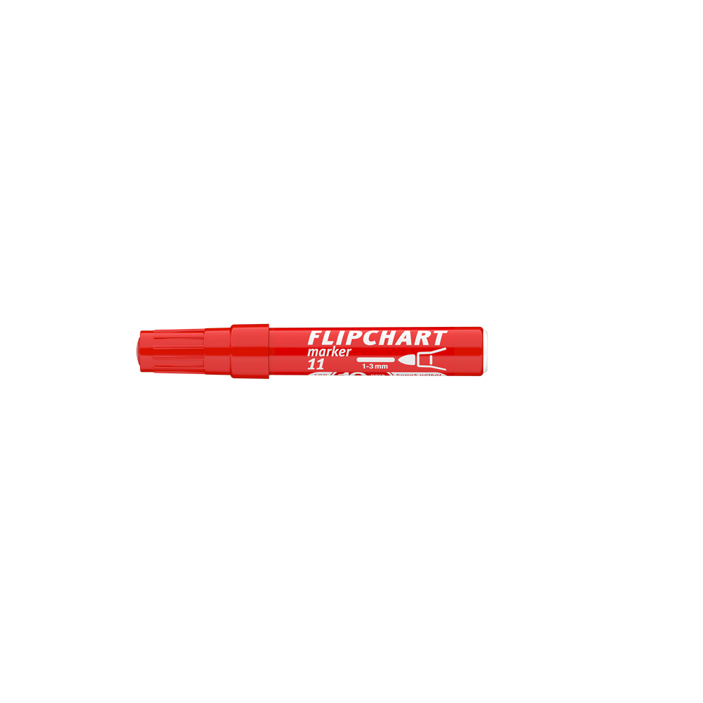 Flipchart marker vízbázisú 3mm, kerek Artip 11 piros - Image 9