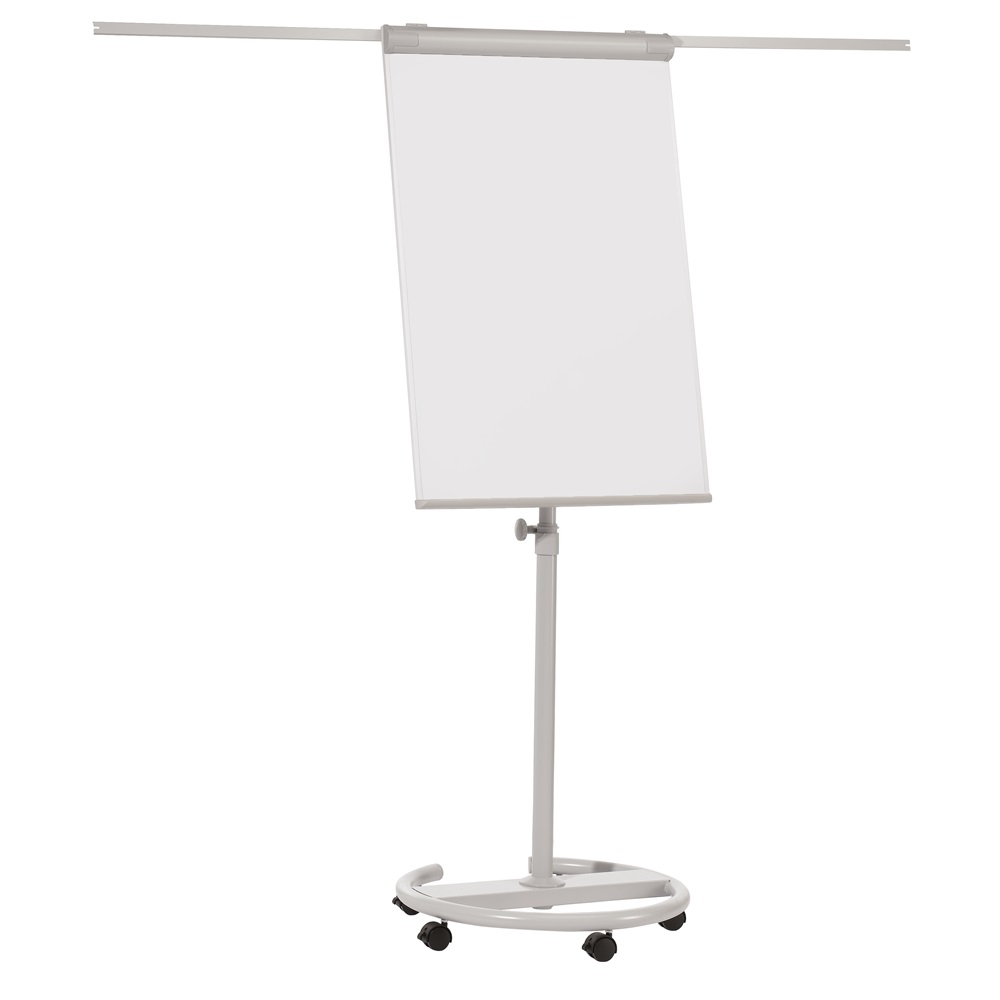 Flipchart tábla mobil 68x105cm, mágneses, 2 db segédkarral, 5 görgős Premium line Franken - Image 6