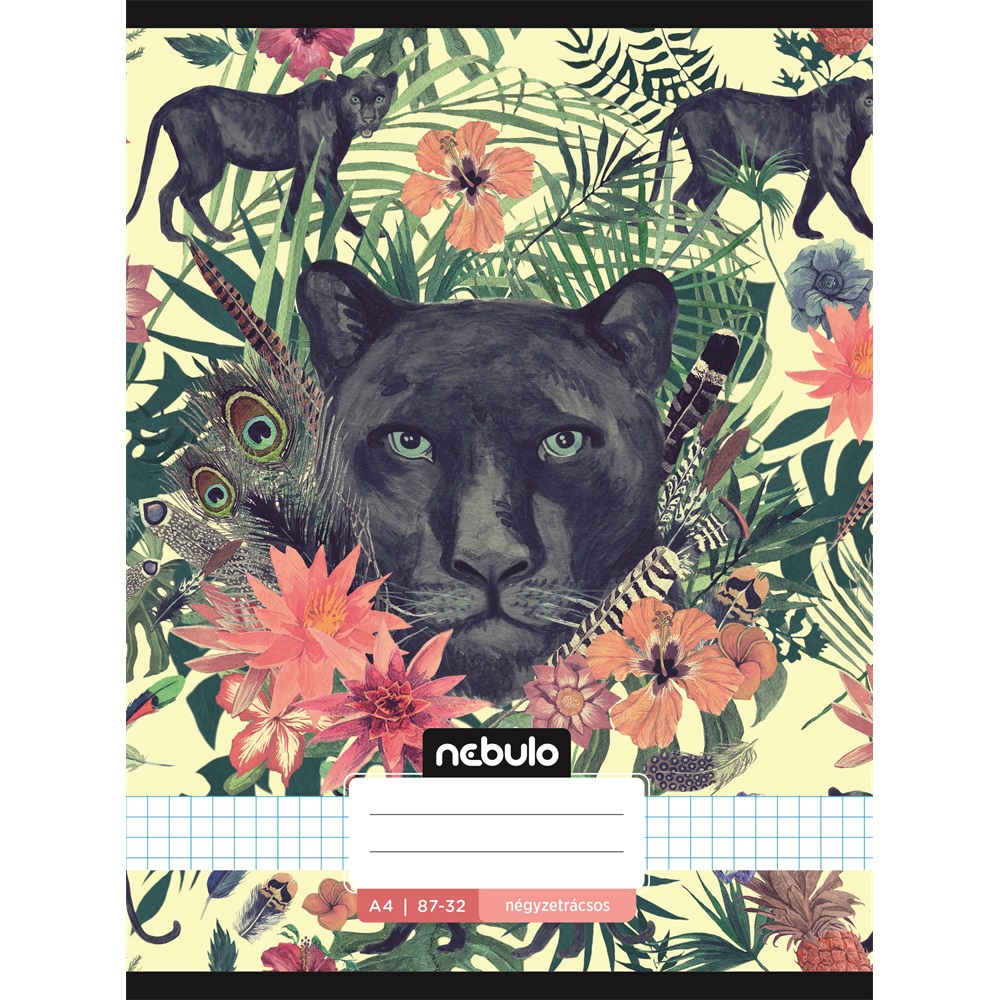 Füzet, A4, kockás, 87-32, L-Design minták, 12 db/csomag Nebulo - Image 3