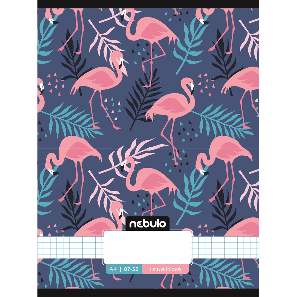 Füzet, A4, kockás, 87-32, L-Design minták, 12 db/csomag Nebulo - Image 4