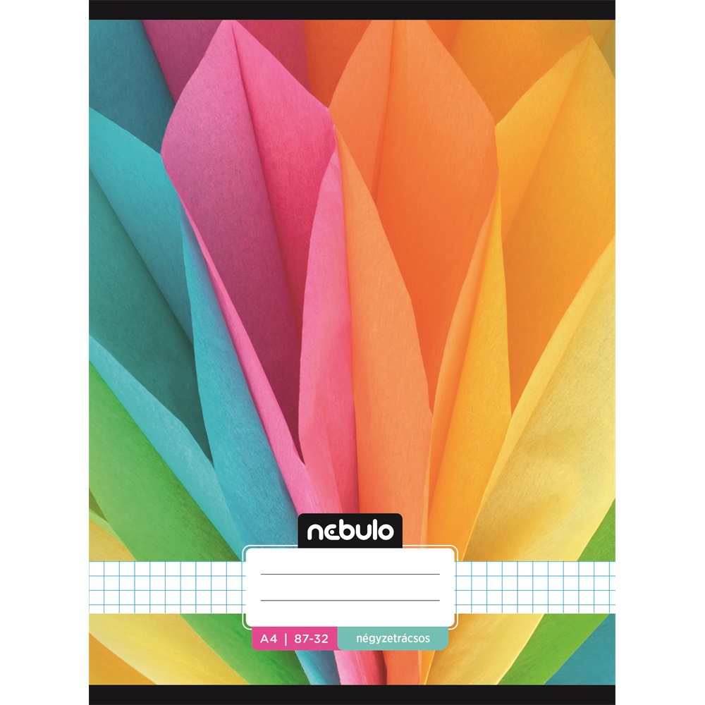 Füzet, A4, kockás, 87-32, L-Design minták, 12 db/csomag Nebulo - Image 10