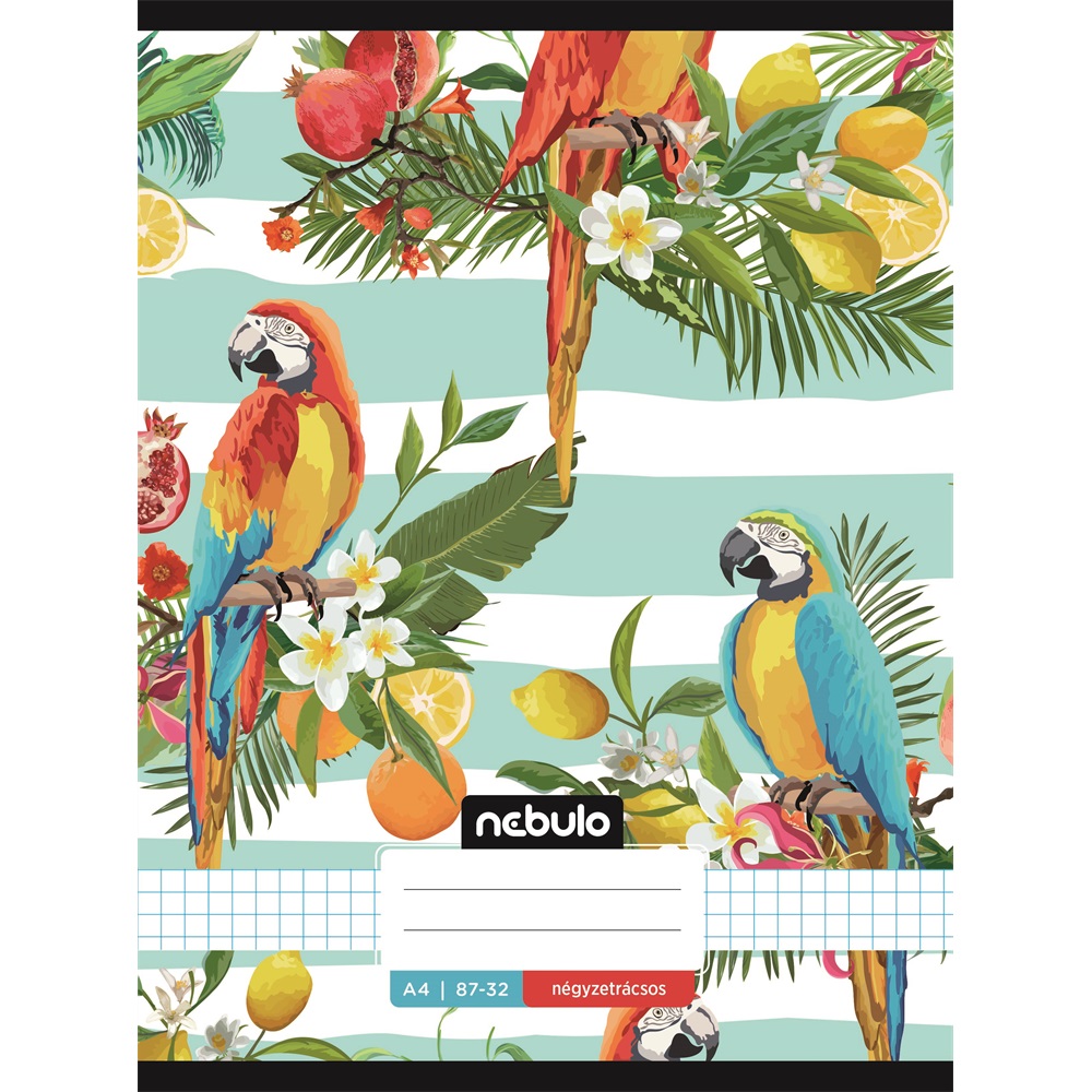 Füzet, A4, kockás, 87-32, L-Design minták, 12 db/csomag Nebulo - Image 11