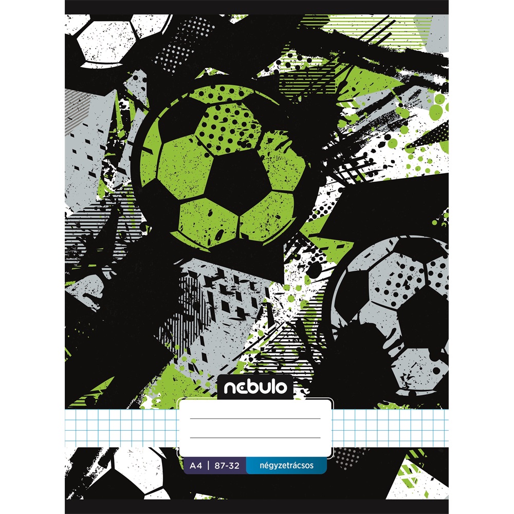Füzet, A4, kockás, 87-32, Xtreme minták, 12 db/csomag Nebulo - Image 4