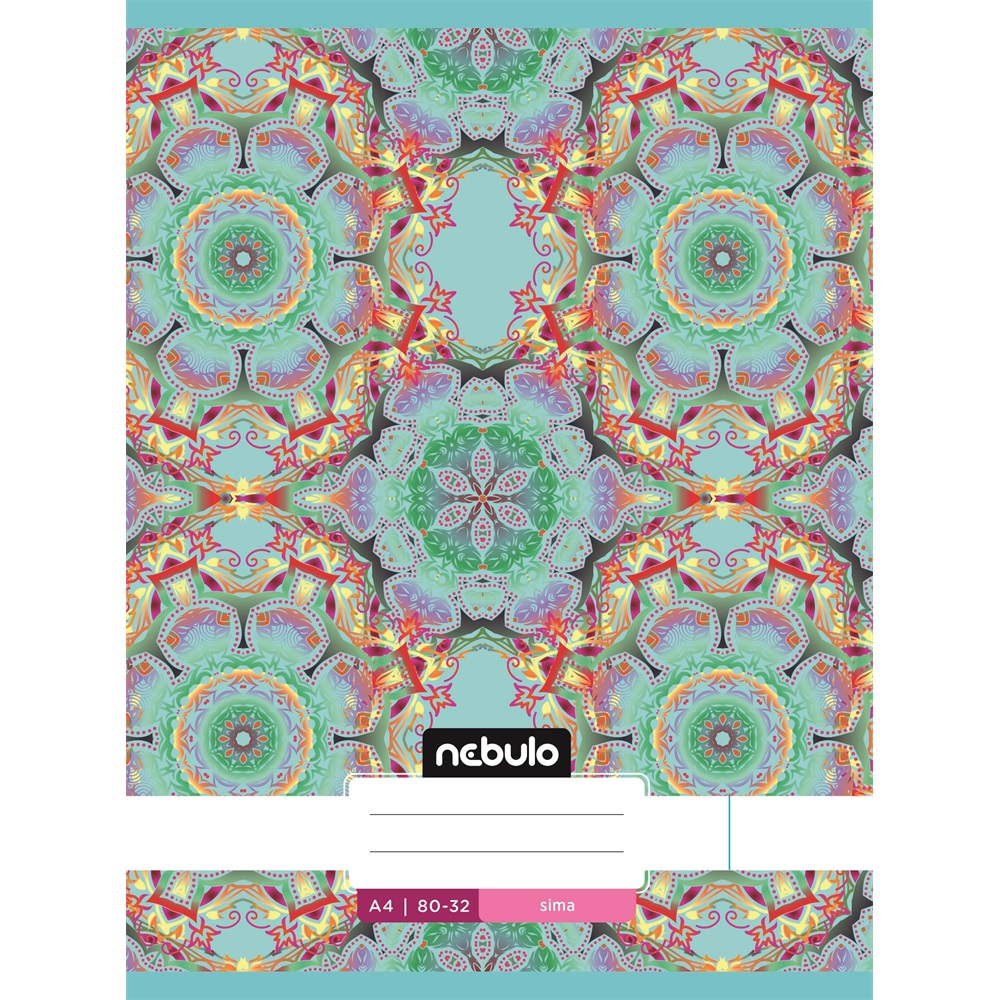 Füzet, A4, sima, 80-32, L-Design minták, 12 db/csomag Nebulo - Image 6