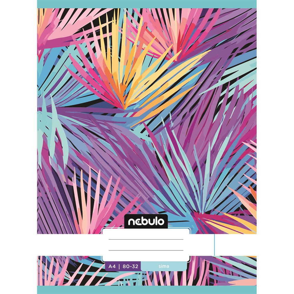 Füzet, A4, sima, 80-32, L-Design minták, 12 db/csomag Nebulo - Image 13