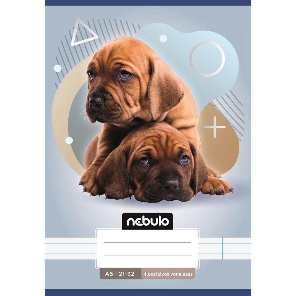 Füzet, A5, 4. osztályos vonalas, 21-32, Állatos minták, 16 db/csomag Nebulo - Image 4